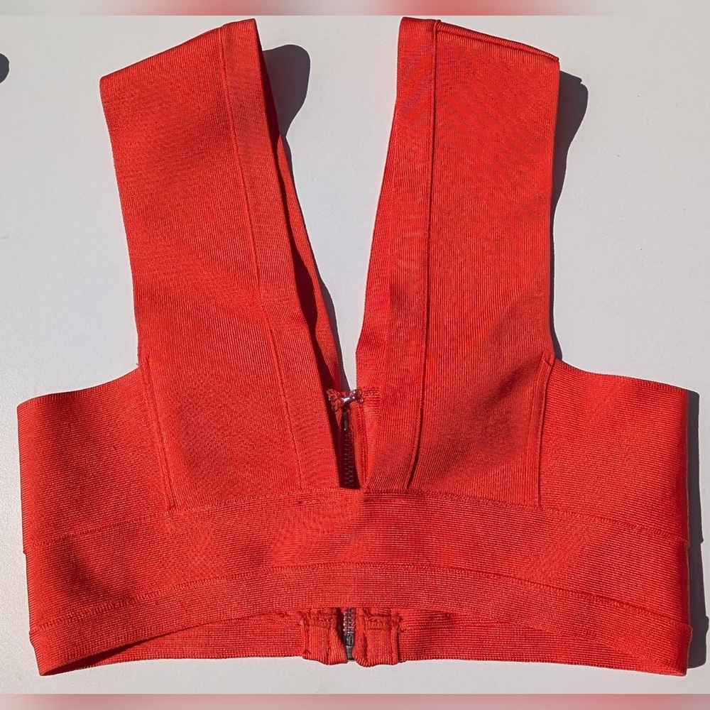 Forever 21 Vibrant Red Sleeveless Crop Top